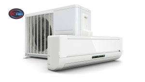 Table comparing central air vs. ductless mini-split systems